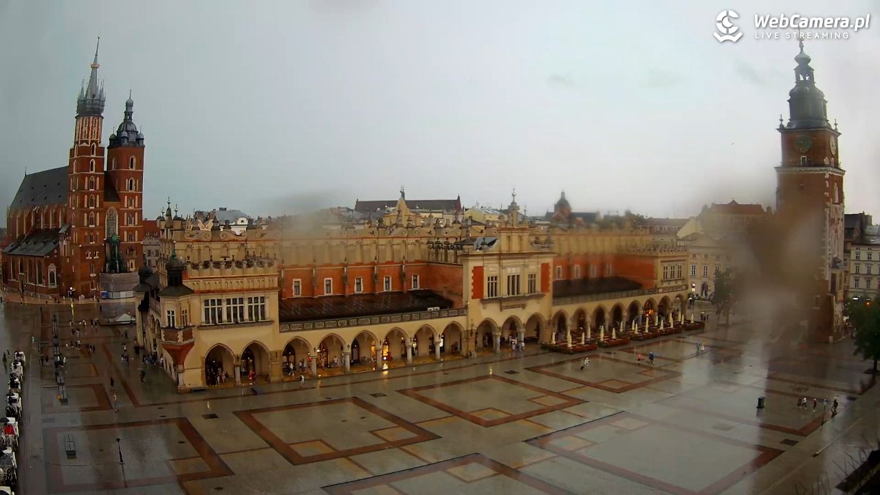 Kraków - widok na Rynek Główny - 19 lipiec 2026, 17:35