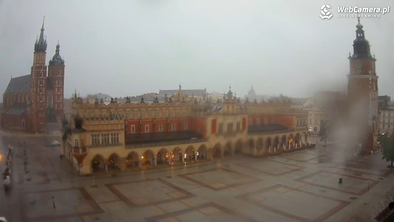 Kraków - widok na Rynek Główny - 19 lipiec 2026, 17:23