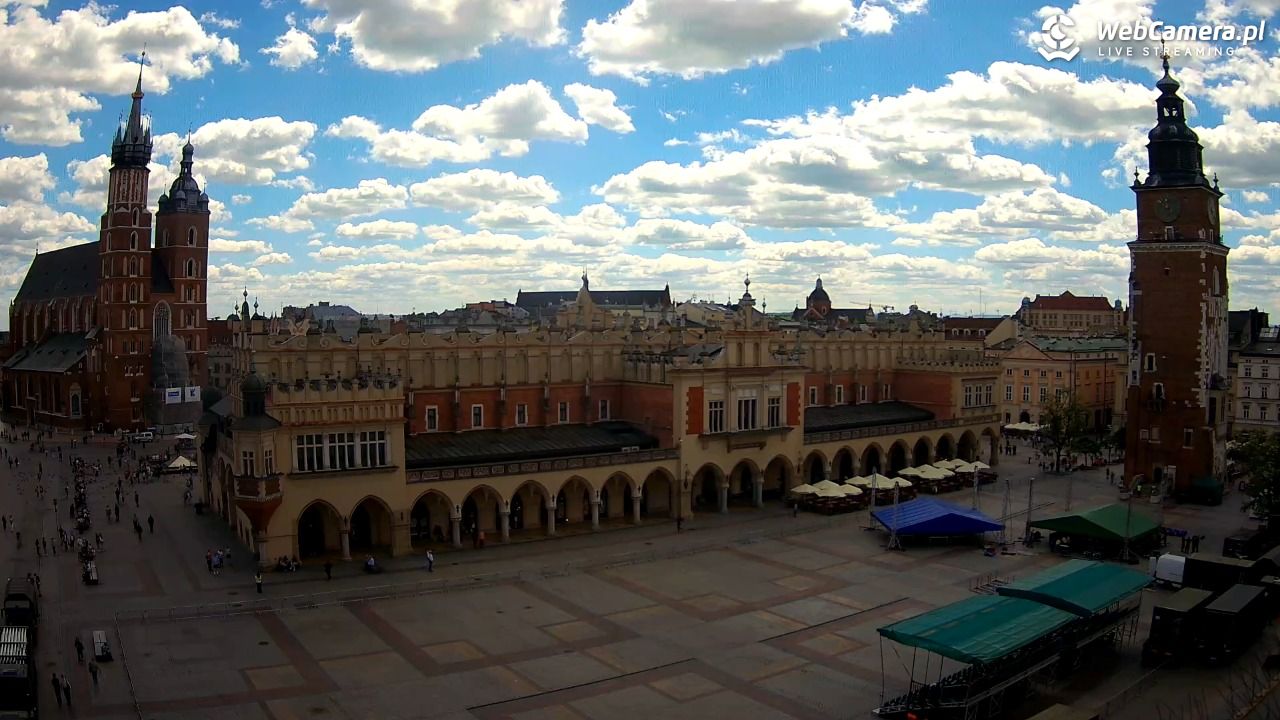 Kraków - widok na Rynek Główny - 28 maj 2026, 11:54
