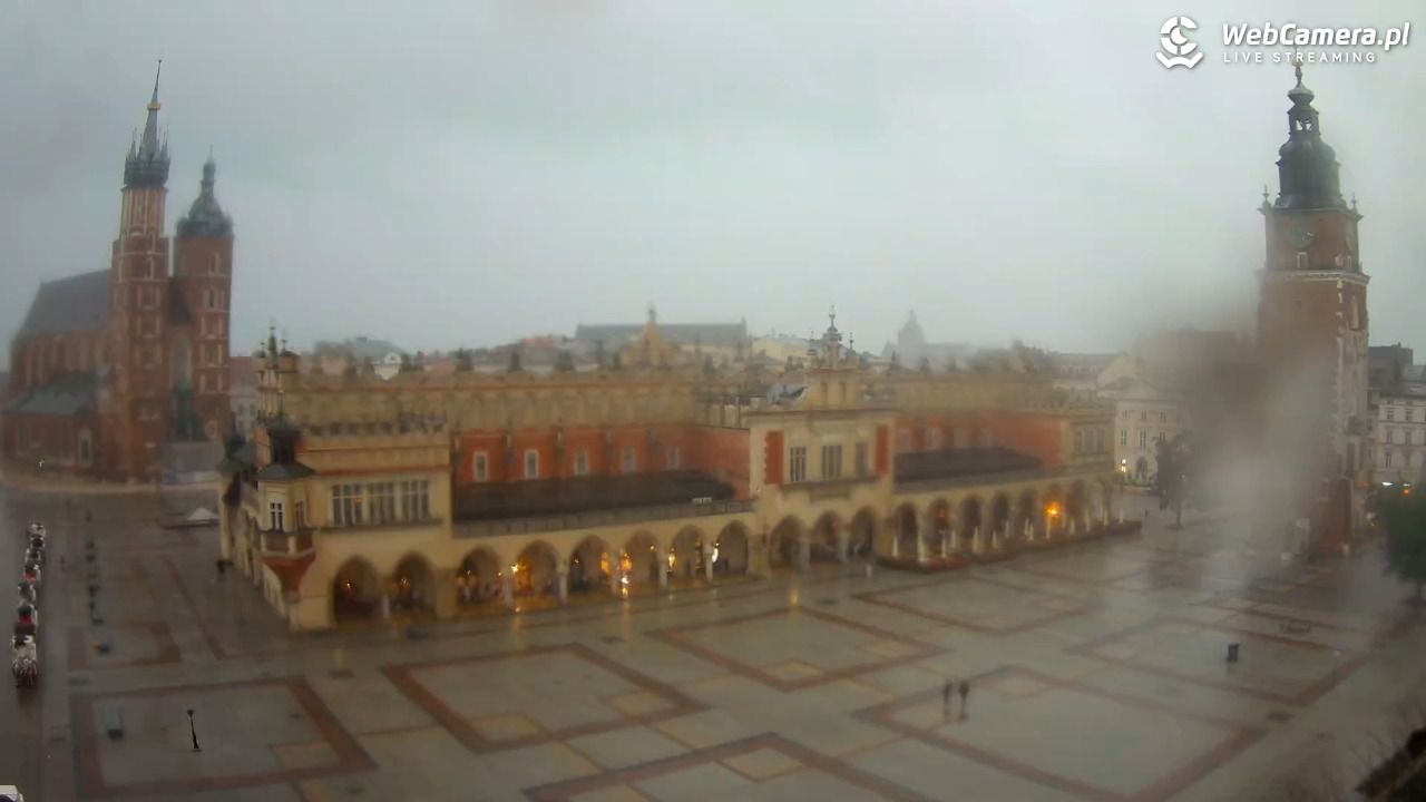 Kraków - widok na Rynek Główny - 19 lipiec 2026, 17:21
