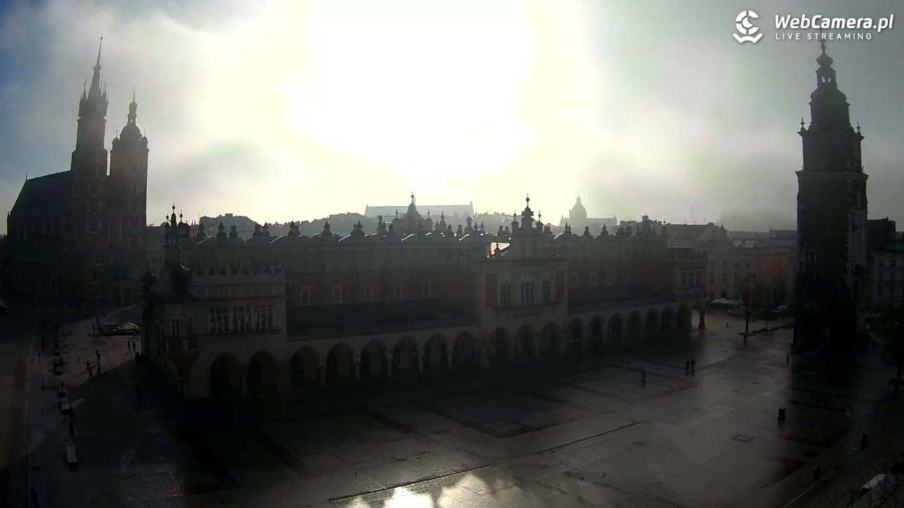 Kraków - widok na Rynek Główny - 04 listopad 2025, 09:28