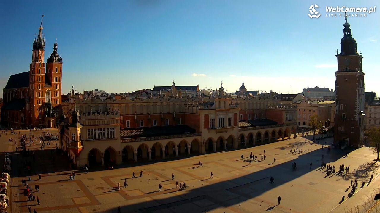 Kraków - widok na Rynek Główny - 04 listopad 2025, 12:58