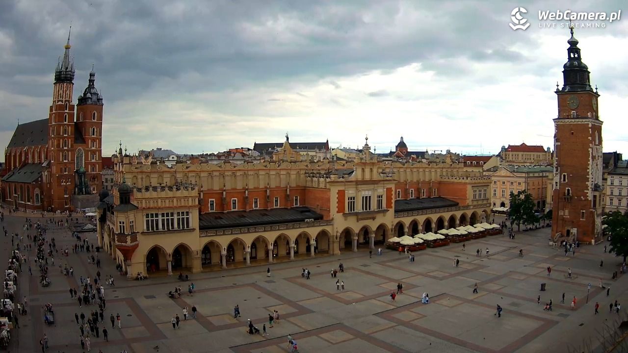 Kraków - widok na Rynek Główny - 21 lipiec 2026, 16:46