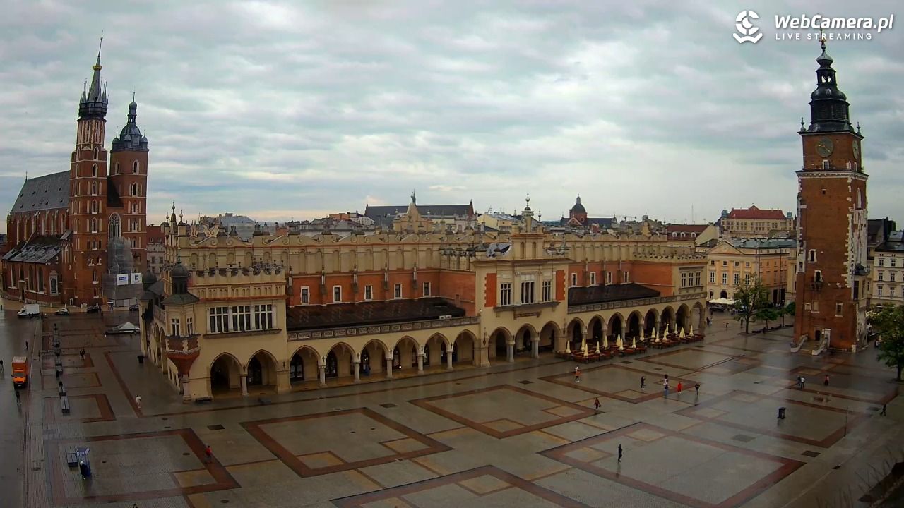 Kraków - widok na Rynek Główny - 30 maj 2026, 09:25