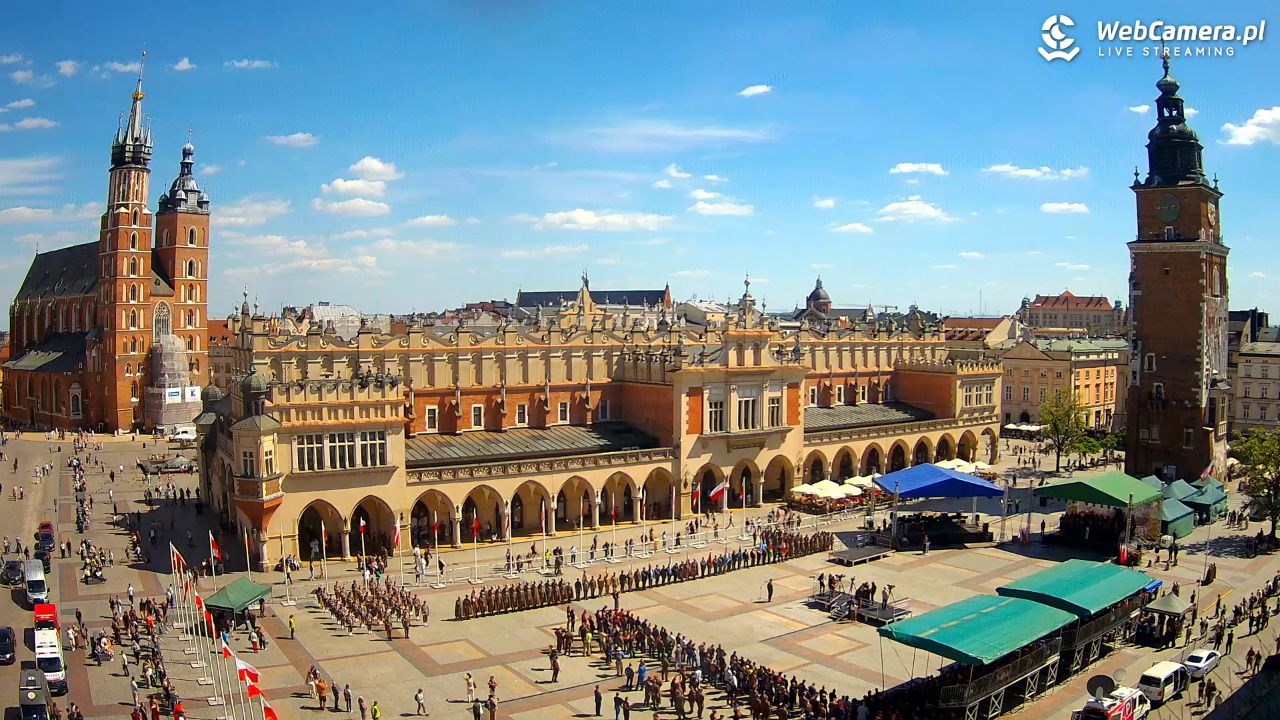 Kraków - widok na Rynek Główny - 29 maj 2026, 14:48