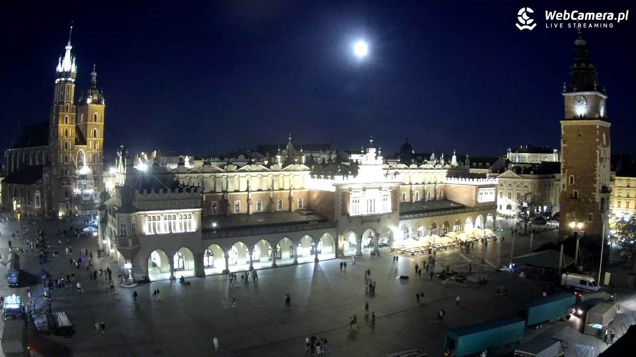 Kraków - widok na Rynek Główny - 29 maj 2026, 21:54