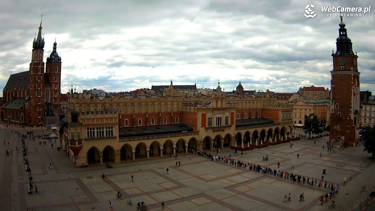 Kraków - widok na Rynek Główny - 21 lipiec 2026, 10:21