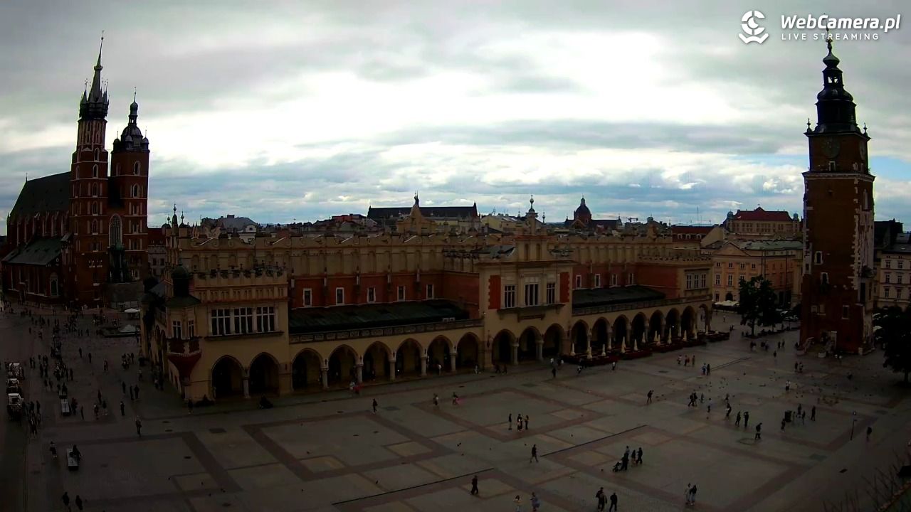 Kraków - widok na Rynek Główny - 21 lipiec 2026, 11:04