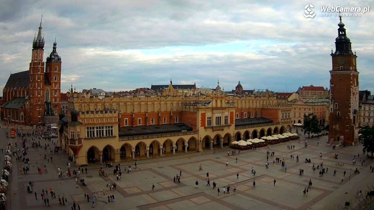Kraków - widok na Rynek Główny - 21 lipiec 2026, 19:04