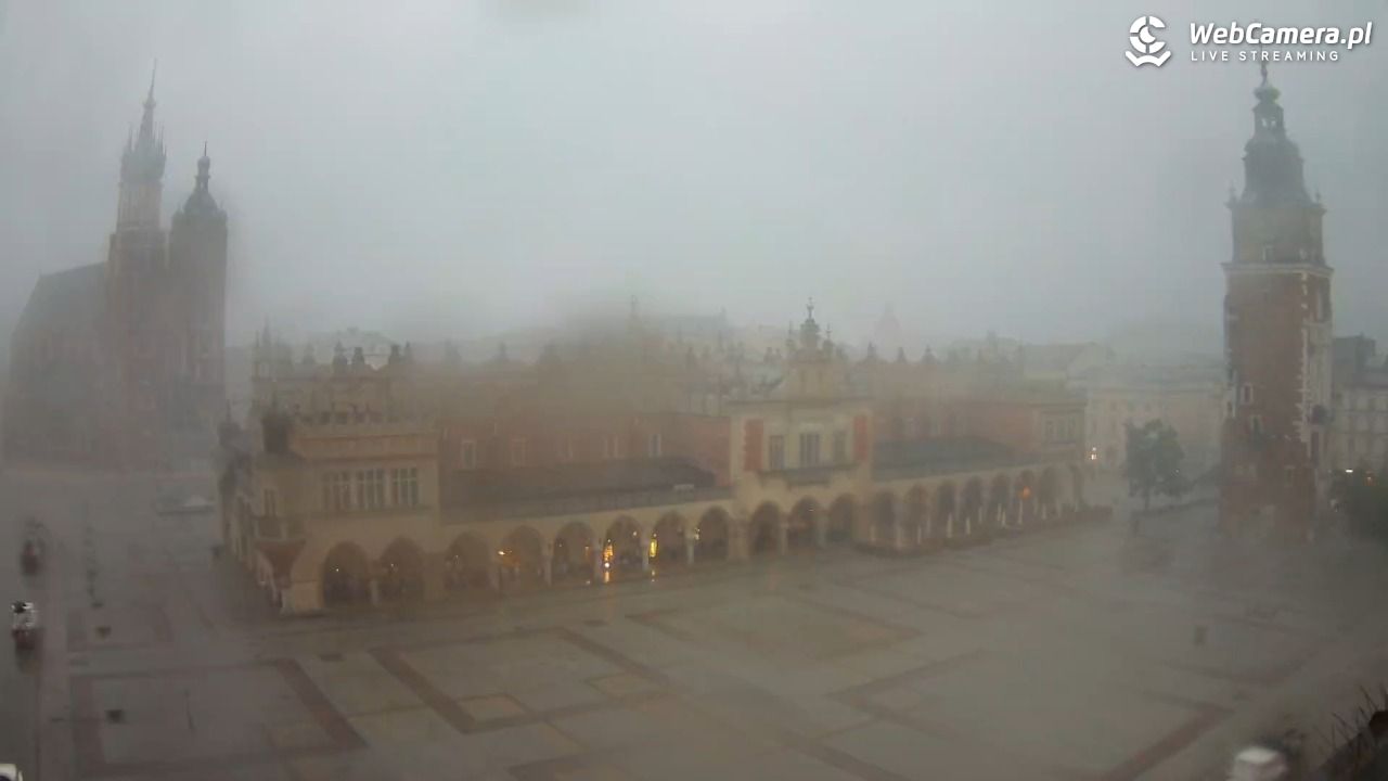 Kraków - widok na Rynek Główny - 19 lipiec 2026, 17:12