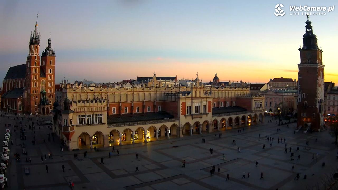 Kraków - widok na Rynek Główny - 04 listopad 2025, 16:29