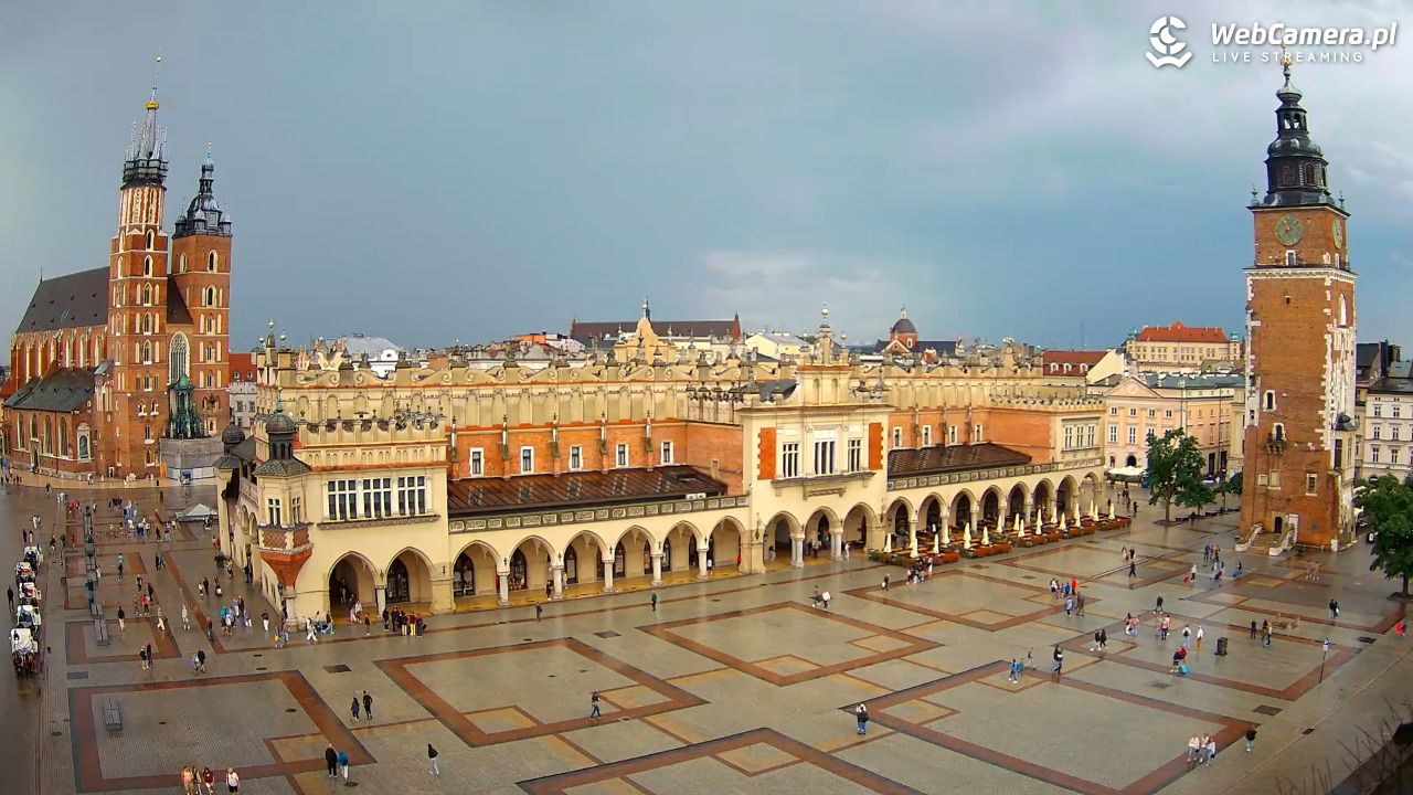 Kraków - widok na Rynek Główny - 23 lipiec 2026, 11:11