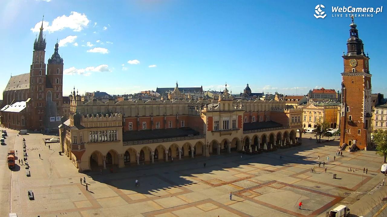 Kraków - widok na Rynek Główny - 28 maj 2026, 08:23