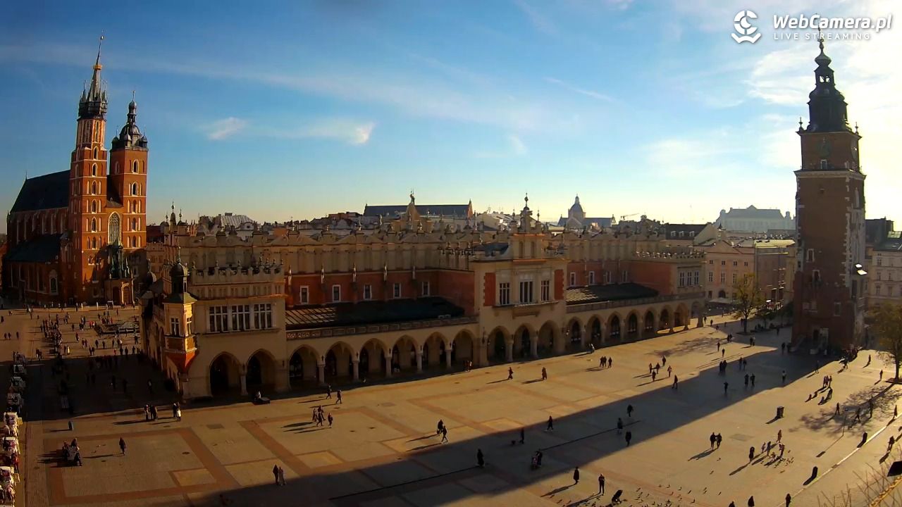 Kraków - widok na Rynek Główny - 05 listopad 2025, 13:04