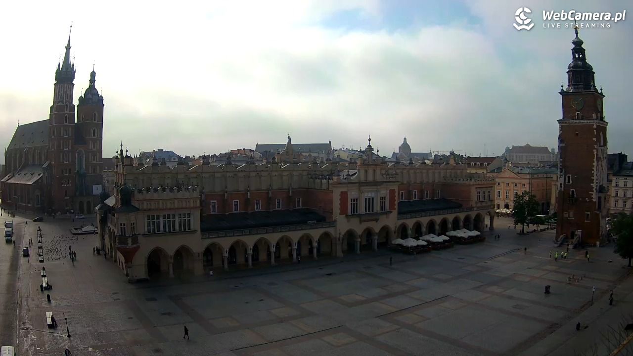 Kraków - widok na Rynek Główny - 01 wresień 2025, 09:12