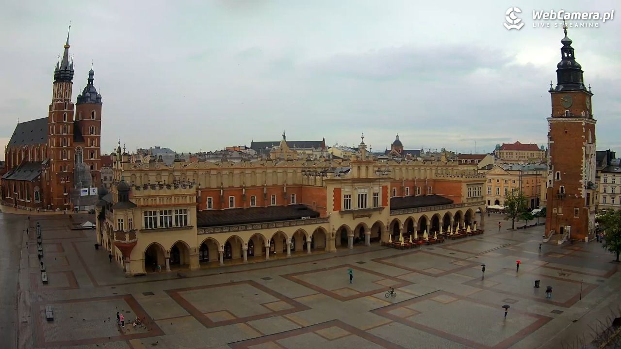 Kraków - widok na Rynek Główny - 30 maj 2026, 08:52