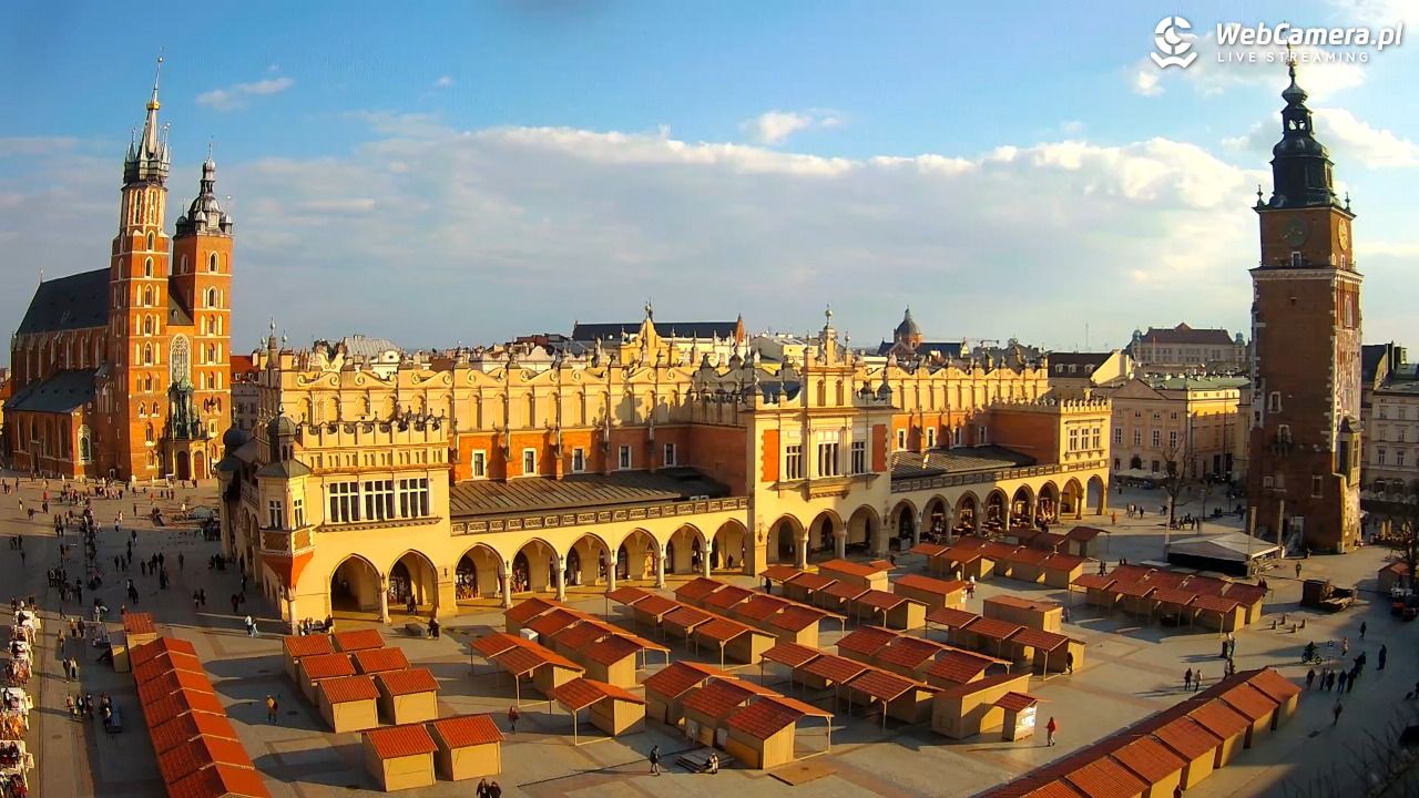 Kraków - widok na Rynek Główny - 19 marzec 2026, 15:41