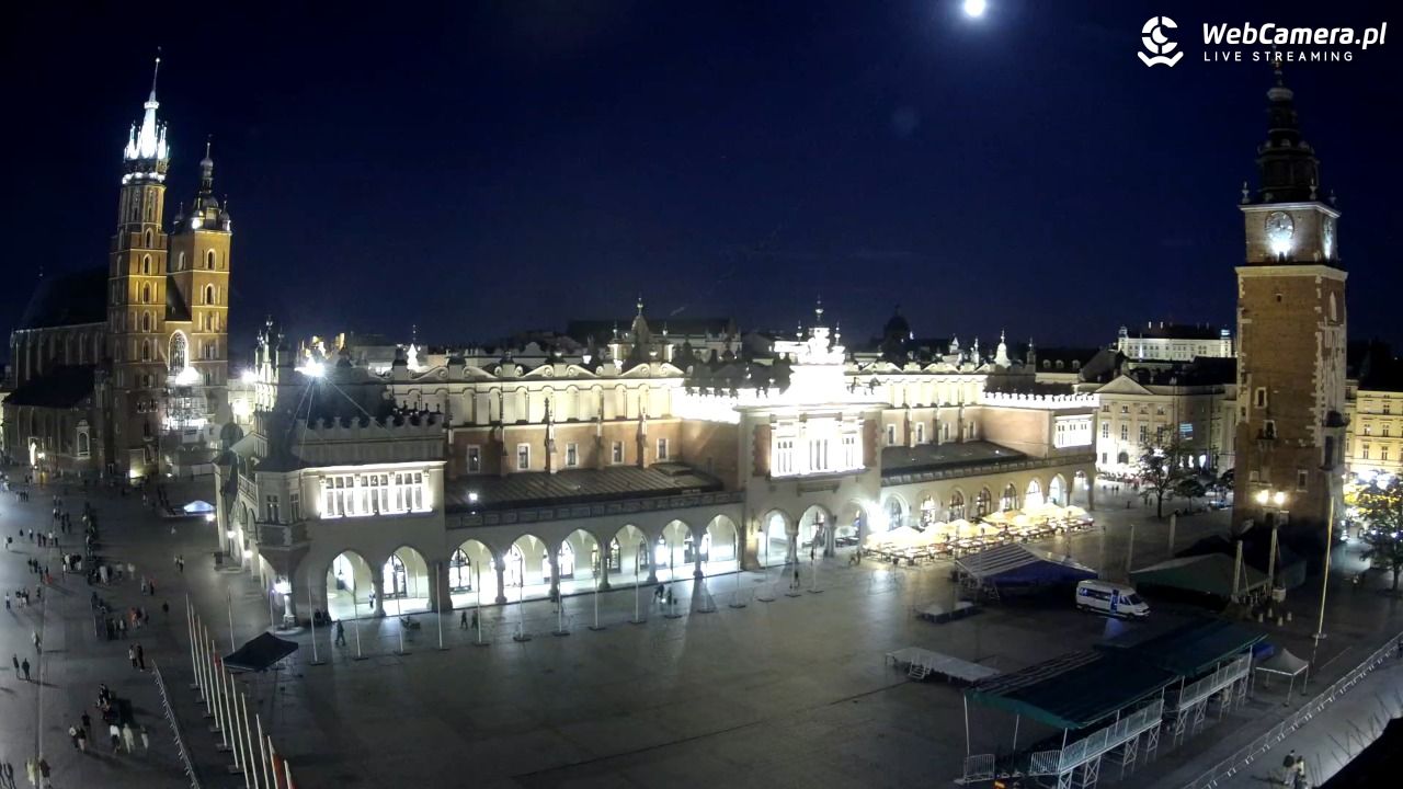 Kraków - widok na Rynek Główny - 28 maj 2026, 21:54