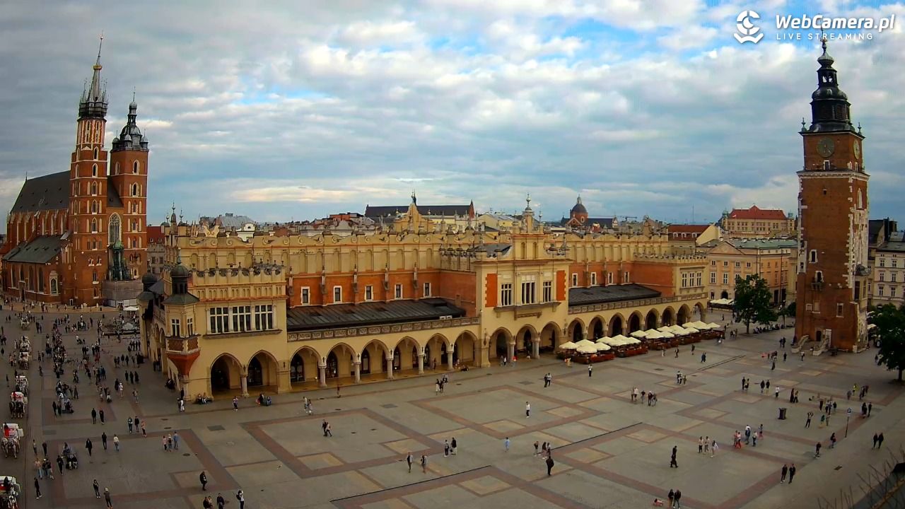 Kraków - widok na Rynek Główny - 21 lipiec 2026, 18:26