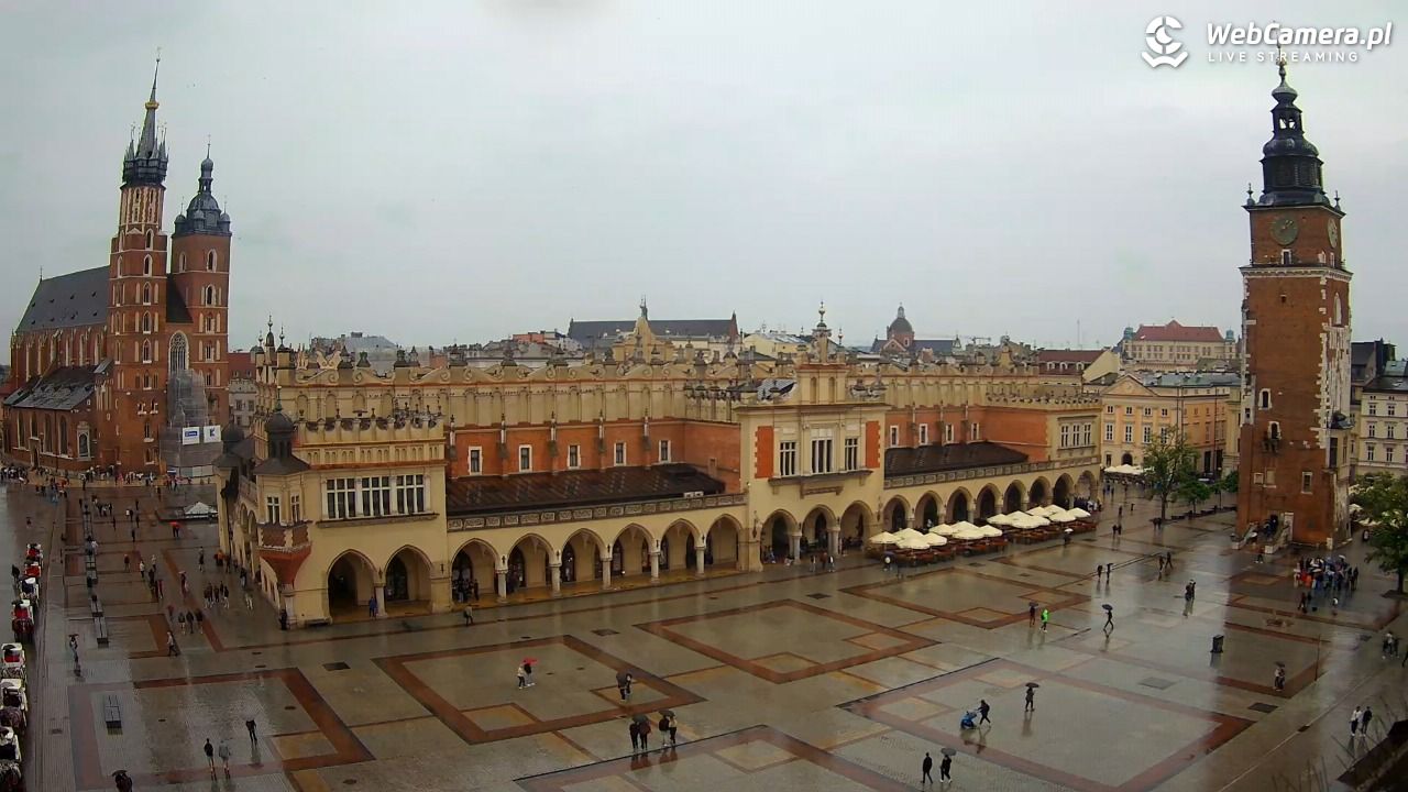 Kraków - widok na Rynek Główny - 30 maj 2026, 13:13