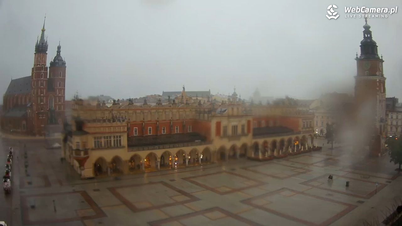 Kraków - widok na Rynek Główny - 19 lipiec 2026, 17:24