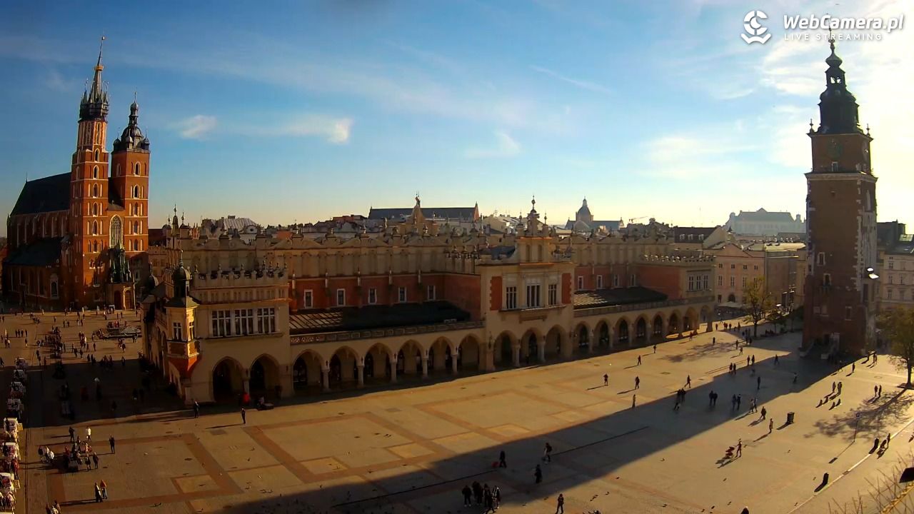 Kraków - widok na Rynek Główny - 05 listopad 2025, 13:01