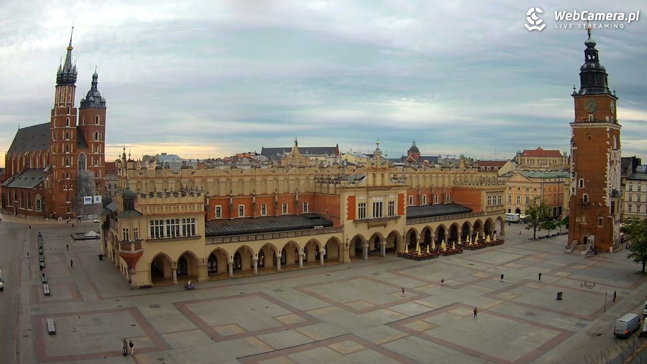 Kraków - widok na Rynek Główny - 30 maj 2026, 07:42