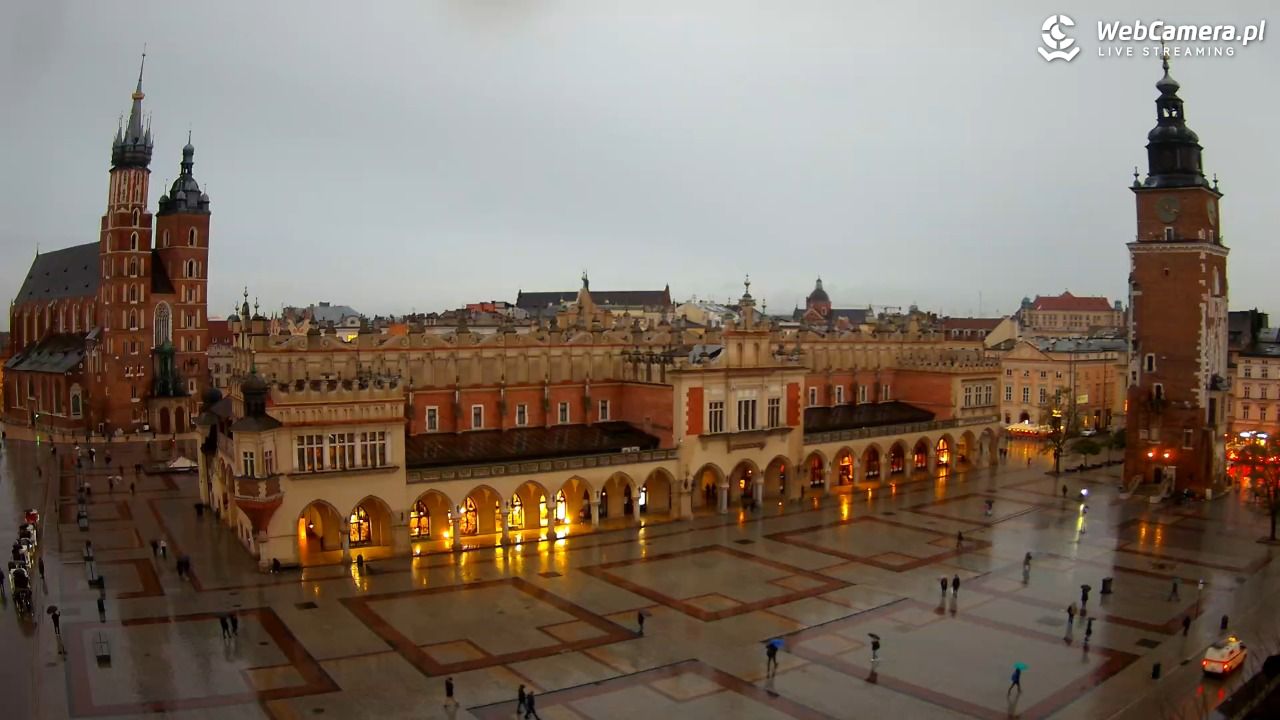 Kraków - widok na Rynek Główny - 03 listopad 2025, 16:19