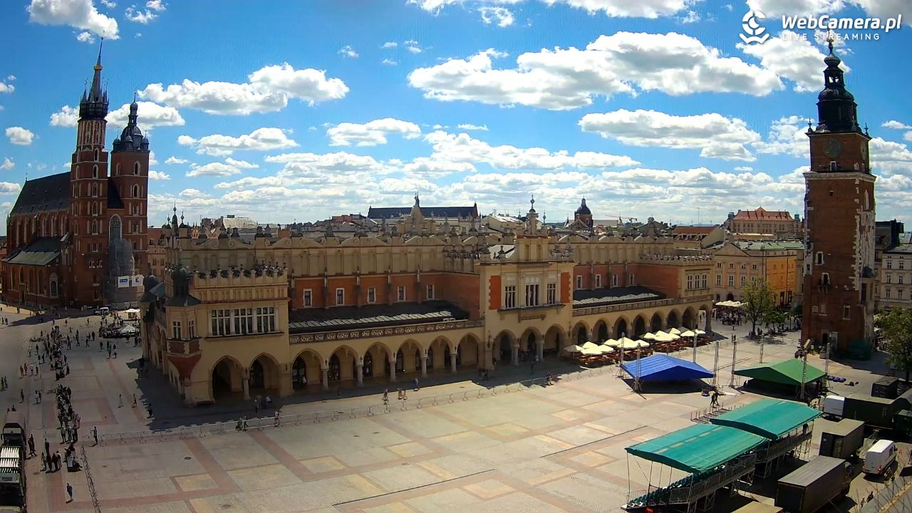 Kraków - widok na Rynek Główny - 28 maj 2026, 11:40