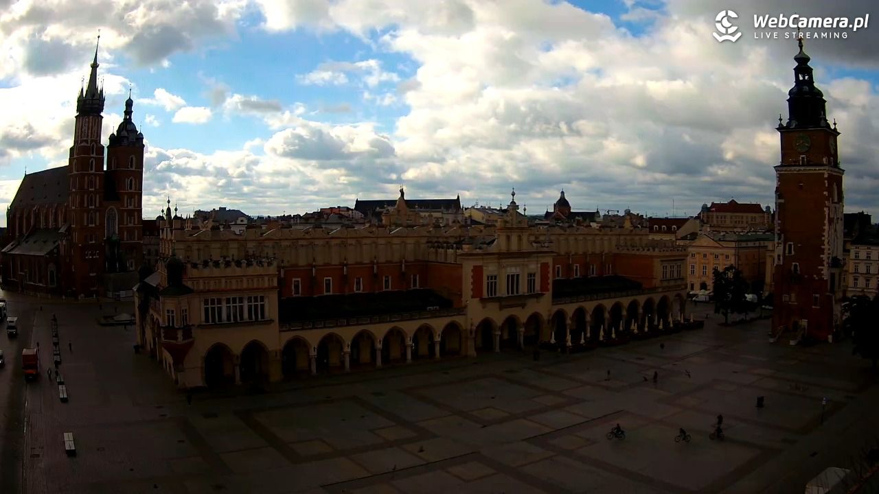Kraków - widok na Rynek Główny - 21 lipiec 2026, 08:22