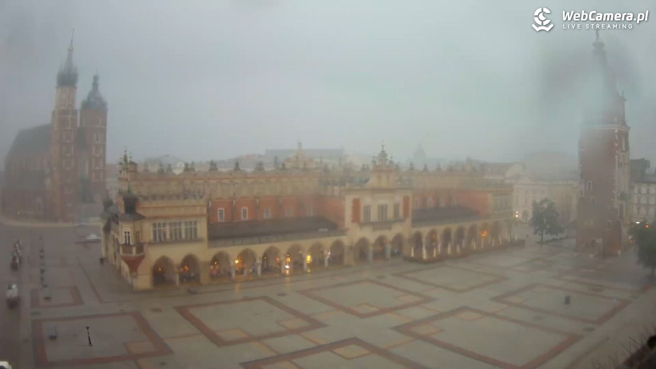 Kraków - widok na Rynek Główny - 19 lipiec 2026, 17:16