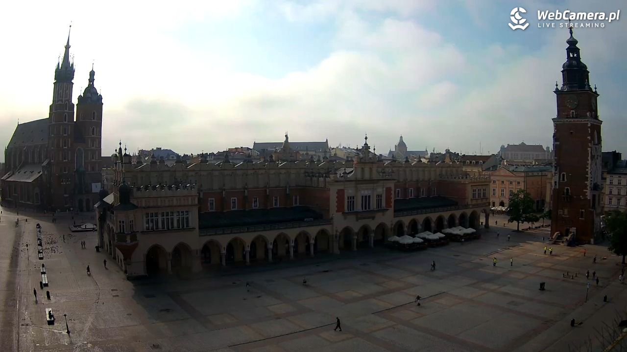 Kraków - widok na Rynek Główny - 01 wresień 2025, 09:22