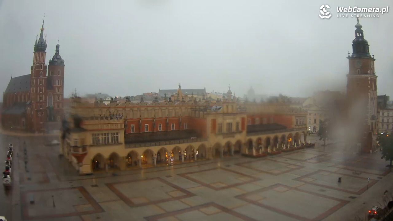 Kraków - widok na Rynek Główny - 19 lipiec 2026, 17:24