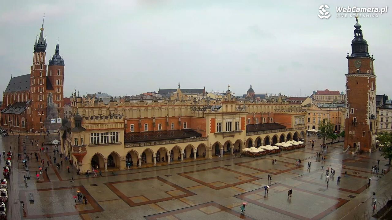 Kraków - widok na Rynek Główny - 30 maj 2026, 13:15