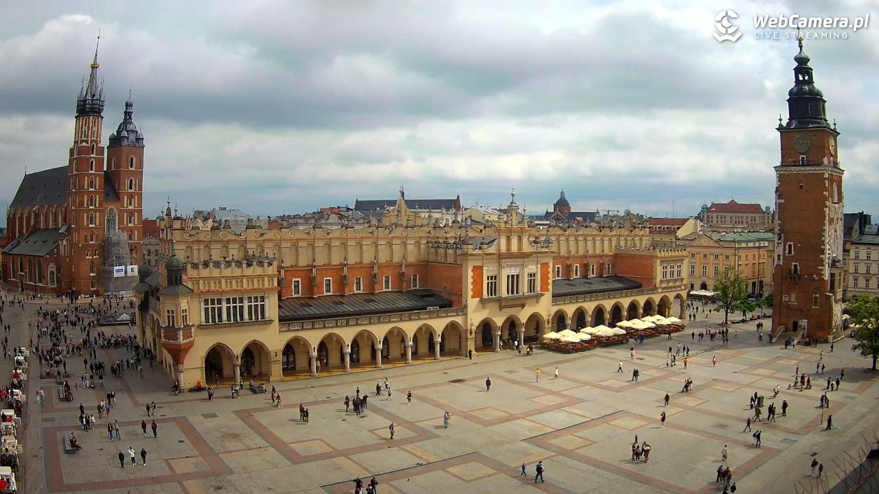 Kraków - widok na Rynek Główny - 30 maj 2026, 14:58