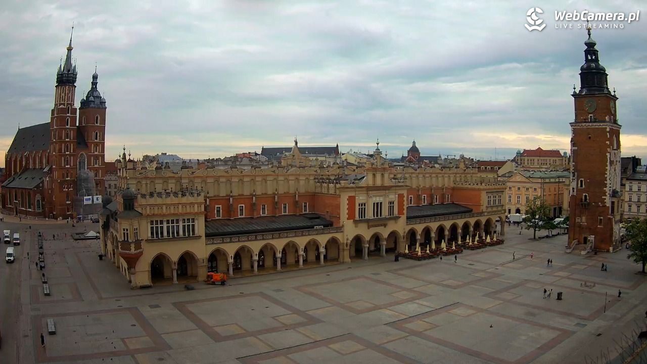 Kraków - widok na Rynek Główny - 30 maj 2026, 08:40
