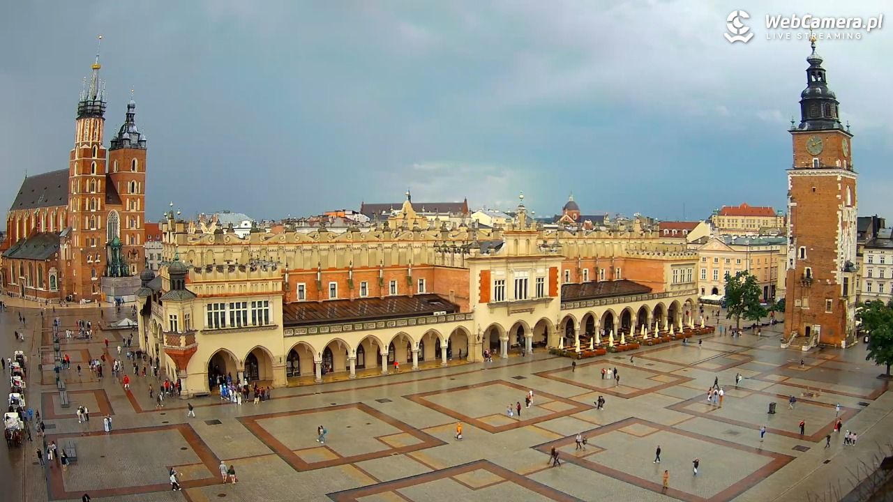 Kraków - widok na Rynek Główny - 23 lipiec 2026, 11:15