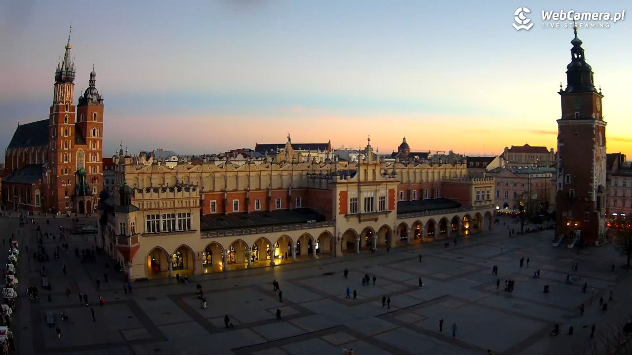 Kraków - widok na Rynek Główny - 04 listopad 2025, 16:29