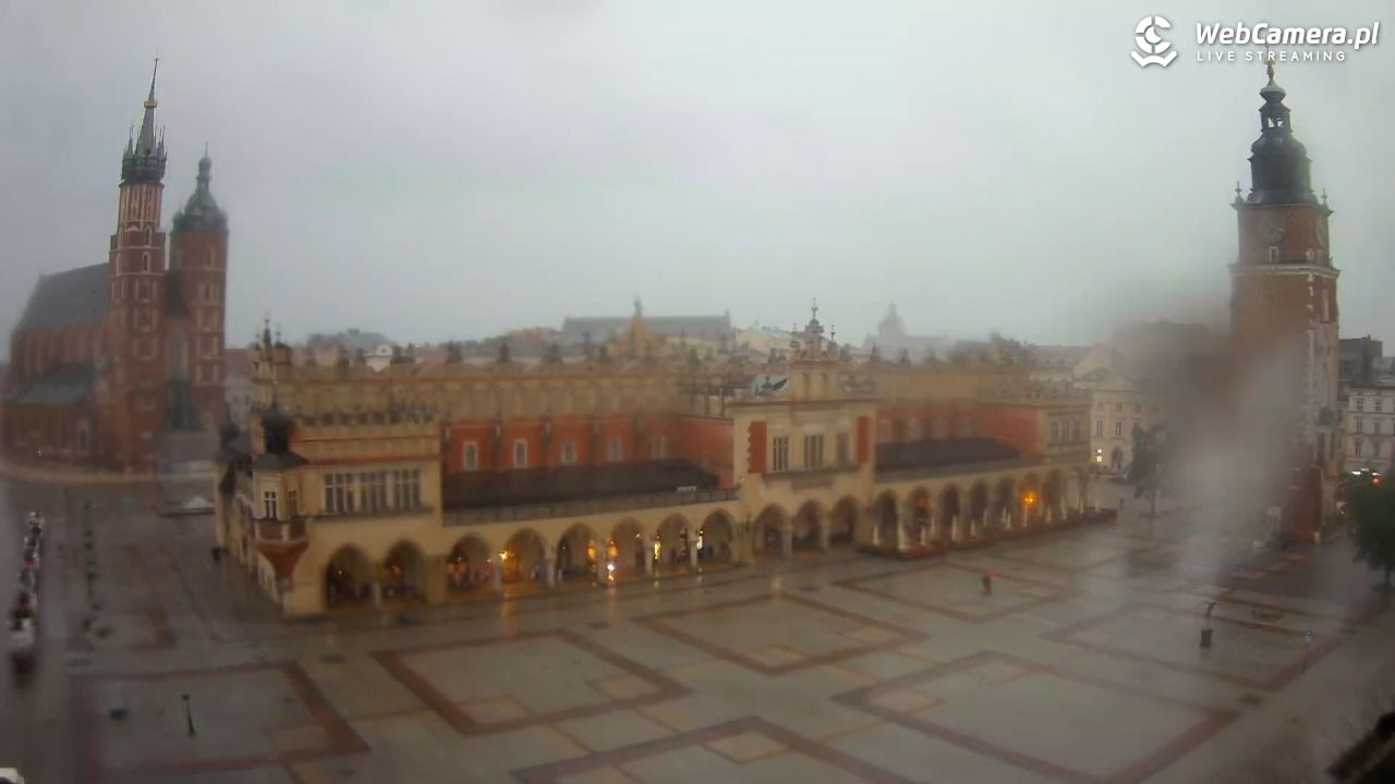 Kraków - widok na Rynek Główny - 19 lipiec 2026, 17:21