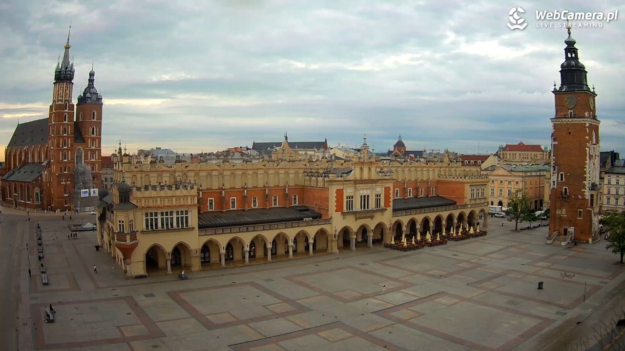 Kraków - widok na Rynek Główny - 30 maj 2026, 07:52