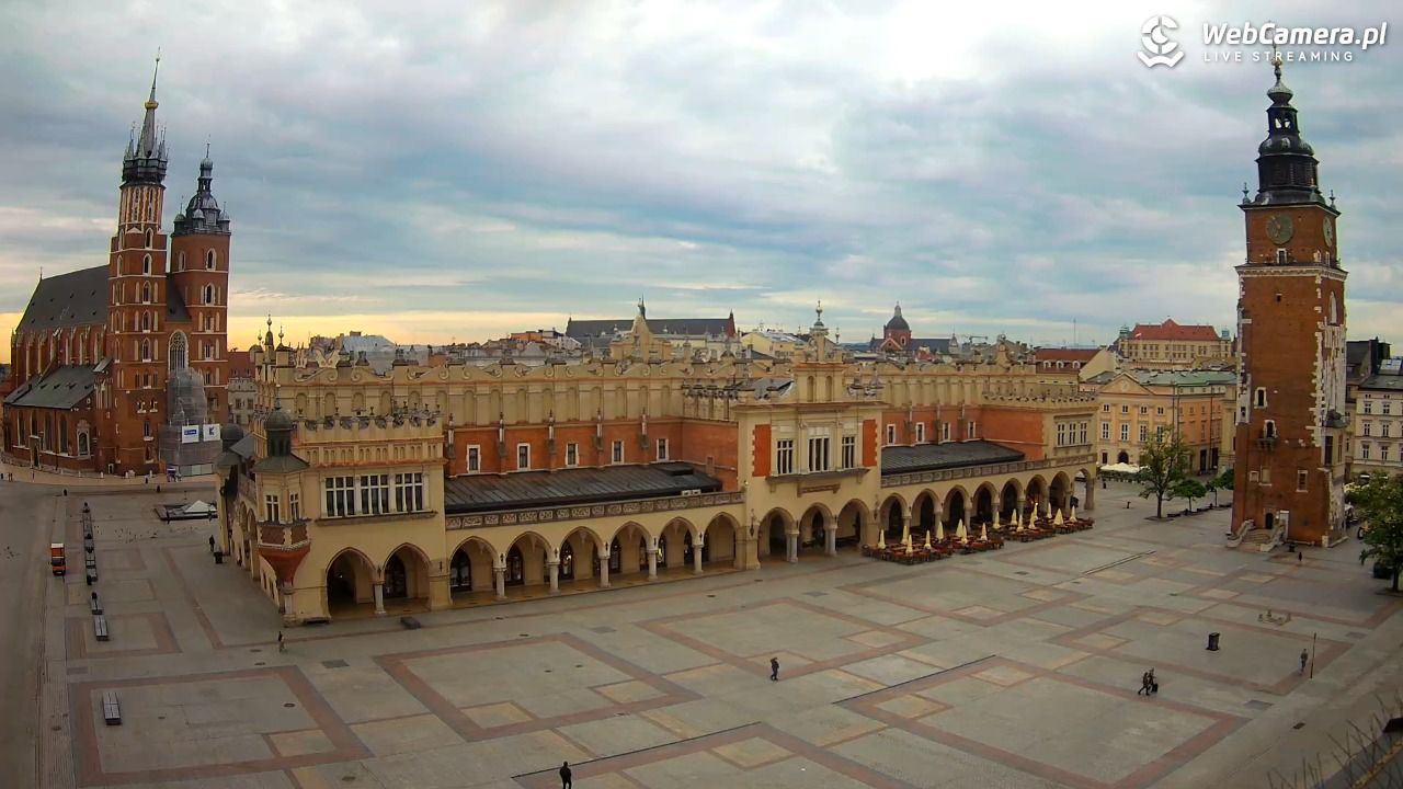 Kraków - widok na Rynek Główny - 30 maj 2026, 06:58