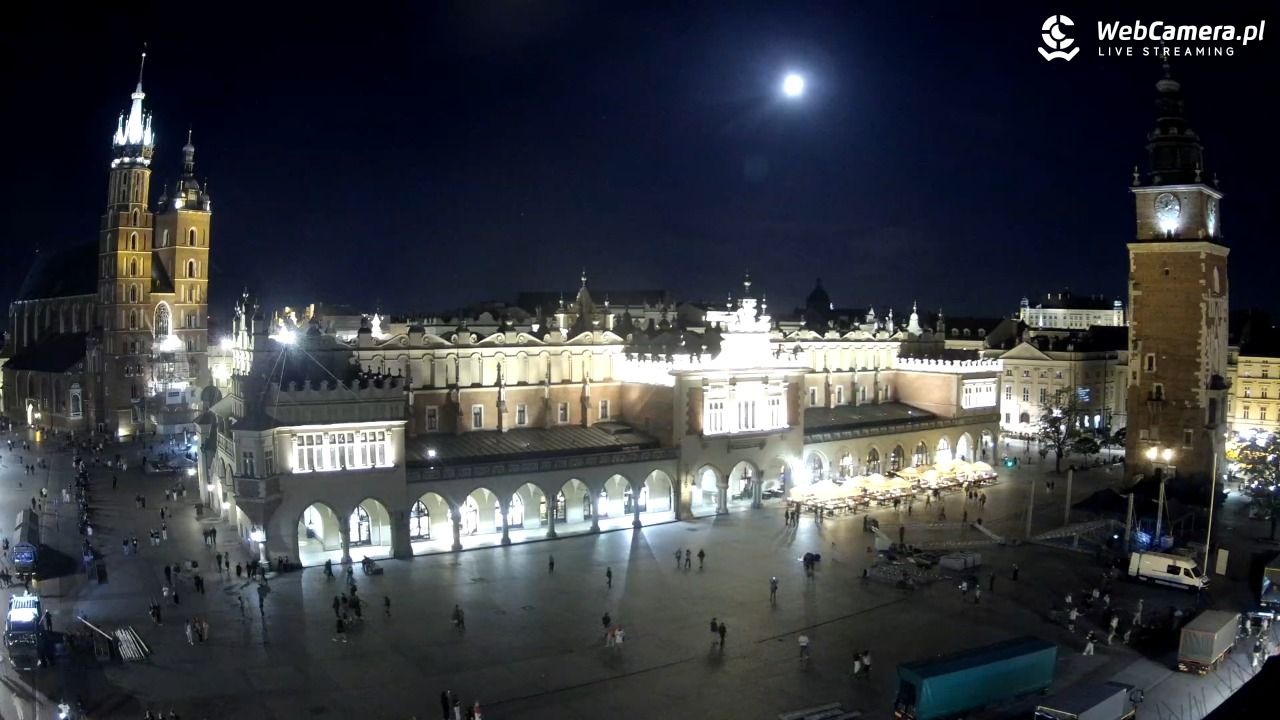 Kraków - widok na Rynek Główny - 29 maj 2026, 22:12