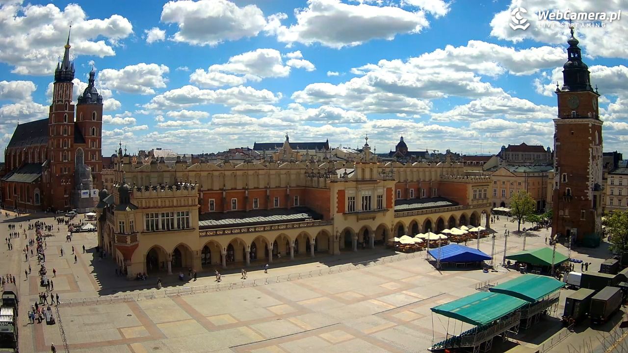 Kraków - widok na Rynek Główny - 28 maj 2026, 11:56