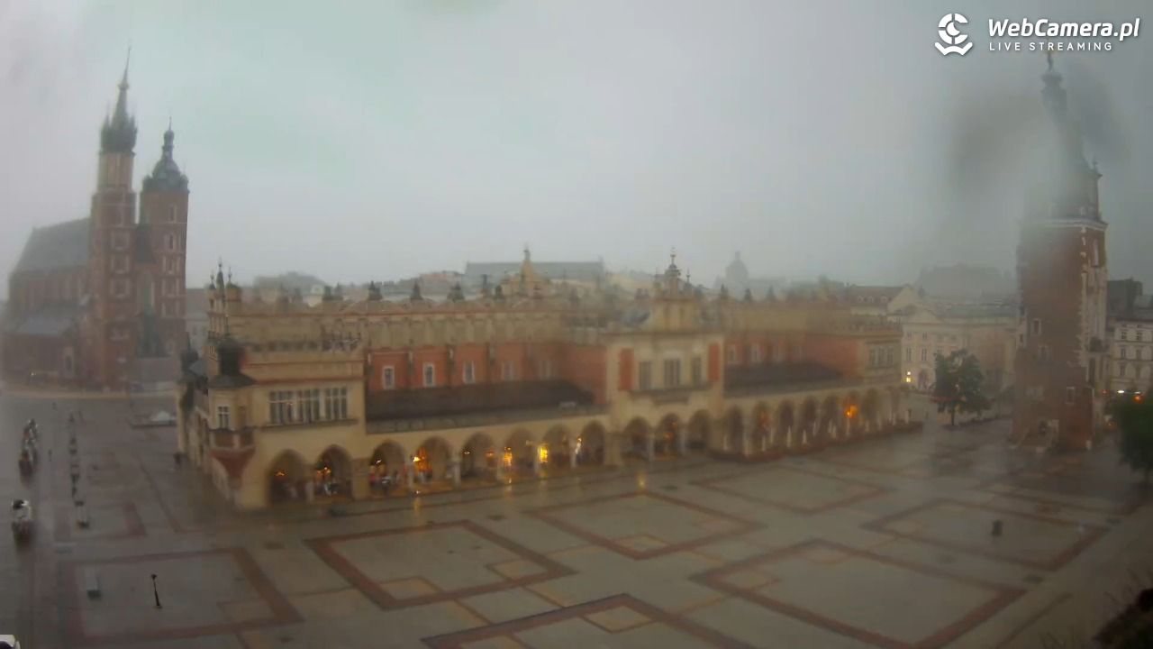 Kraków - widok na Rynek Główny - 19 lipiec 2026, 17:14