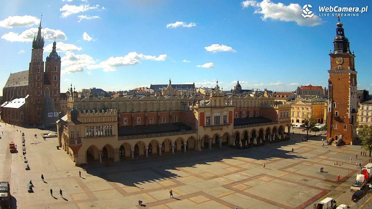 Kraków - widok na Rynek Główny - 28 maj 2026, 08:34