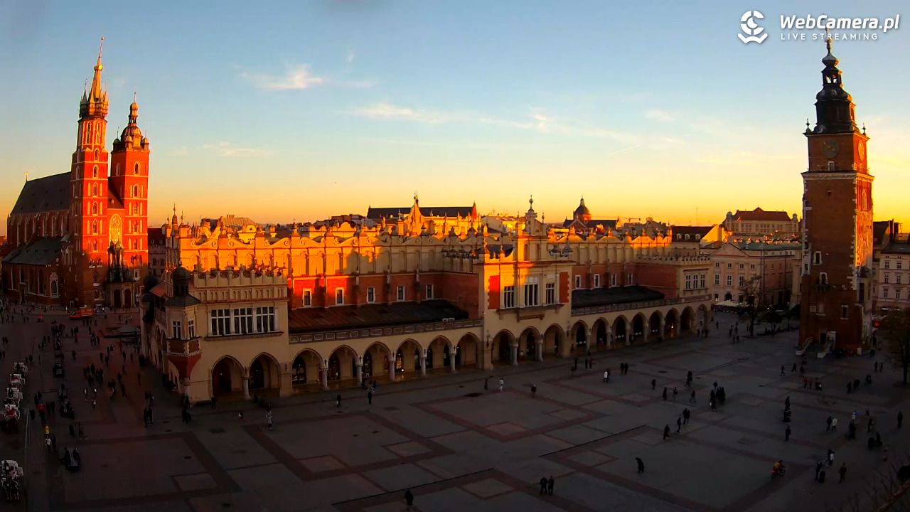 Kraków - widok na Rynek Główny - 04 listopad 2025, 15:53