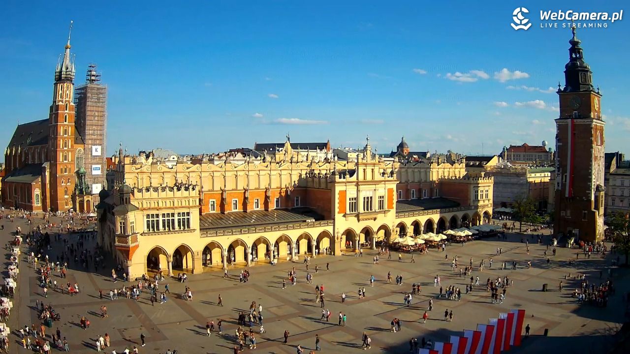 Kraków - widok na Rynek Główny - 01 maj 2025, 17:23