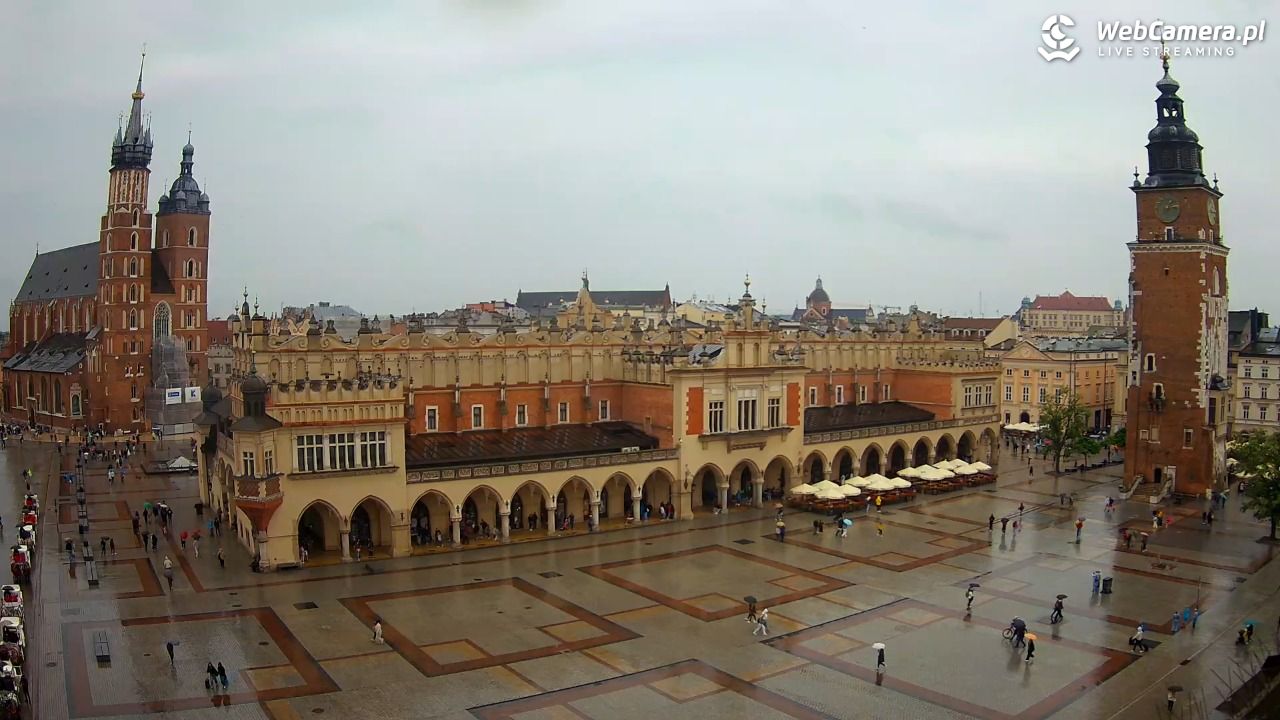 Kraków - widok na Rynek Główny - 30 maj 2026, 13:17