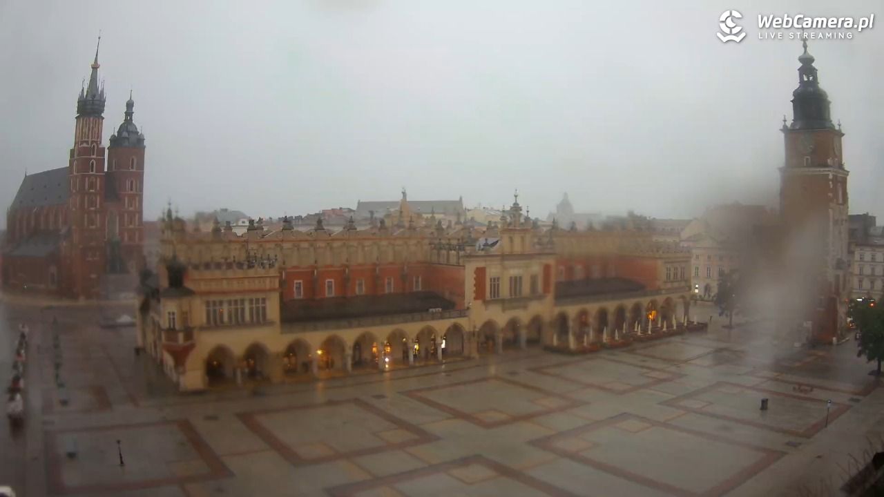 Kraków - widok na Rynek Główny - 19 lipiec 2026, 17:23