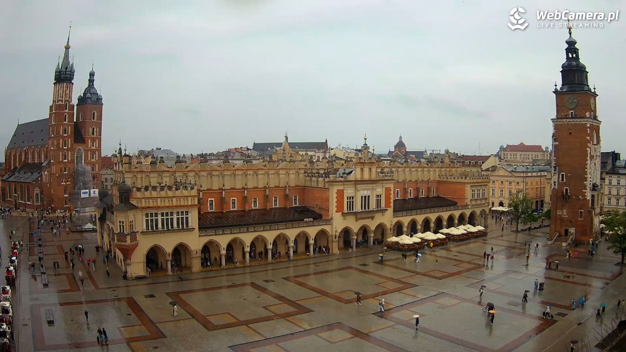 Kraków - widok na Rynek Główny - 30 maj 2026, 13:17